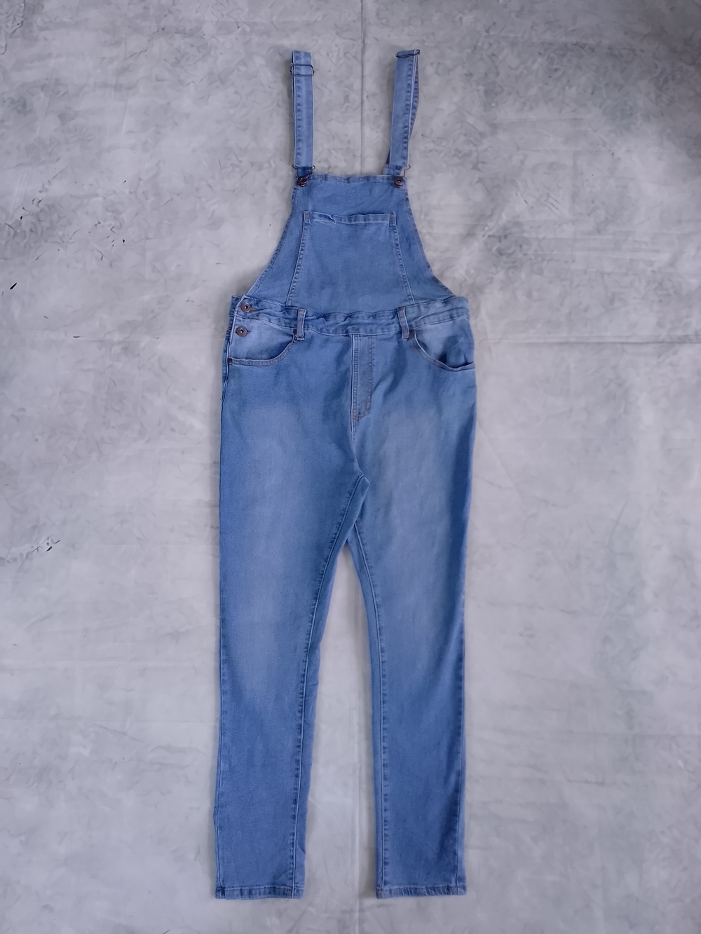 Liquor n Poker Light Blue Denim Women's Overalls Jeans